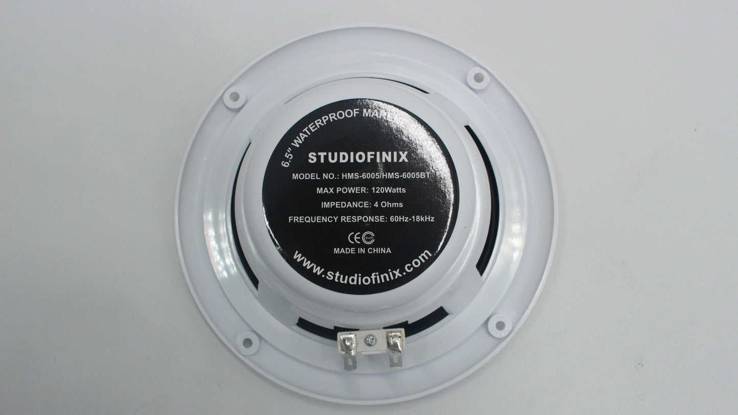 STUDIOFINIX HMS-6005 6.5" Marine Speakers | 240W Waterproof 2-Way (Pair)