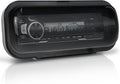 STUDIOFINIX Marine Radio Cover | Waterproof Flip-Up Door, UV-Resistant ABS | Boat Stereo Protector (White)