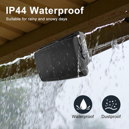 STUDIOFINIX 6.5" Outdoor Bluetooth Speakers | 400W Waterproof Wall Mount All-Weather (Pair, Black)