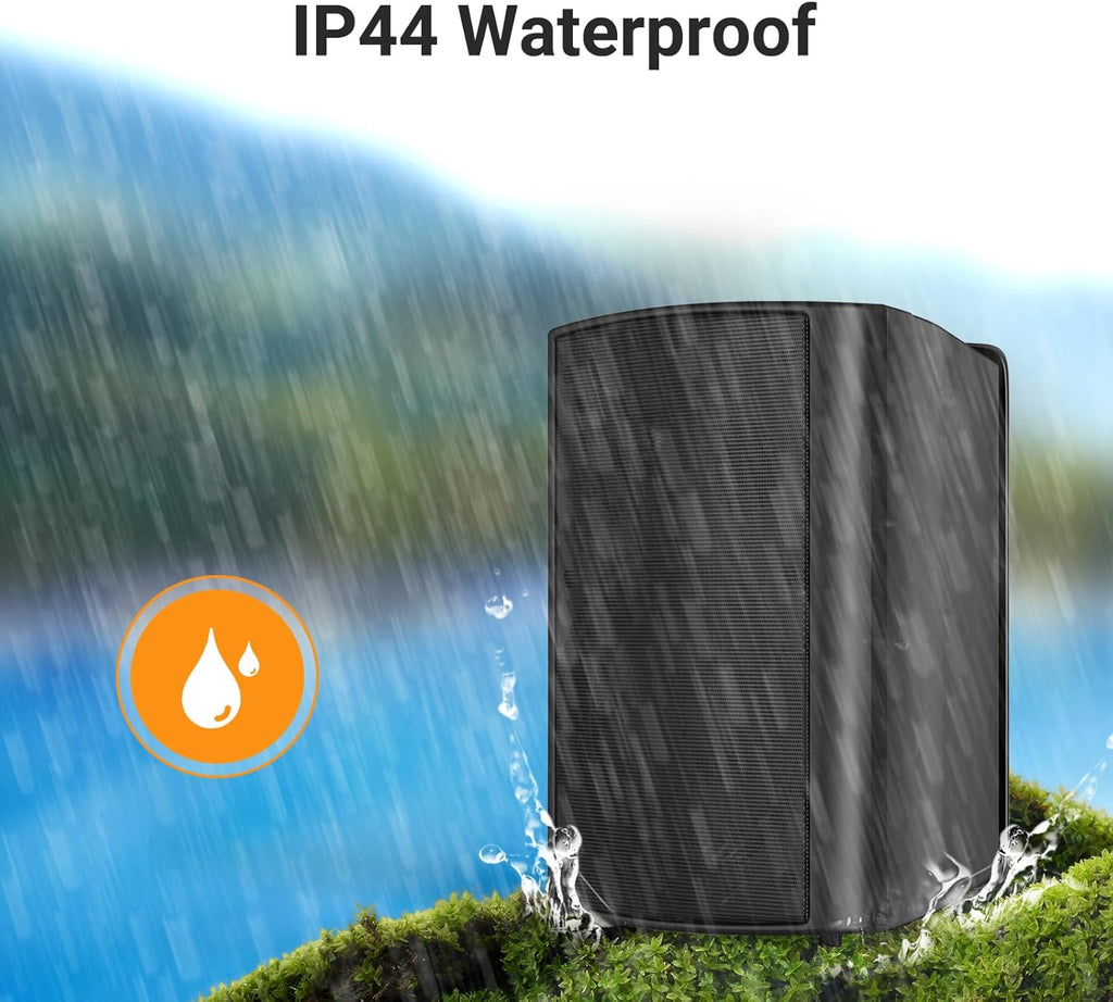 STUDIOFINIX HOS-601 6.5" Outdoor Speakers | 400W Weatherproof Wired Wall Mount (Pair)