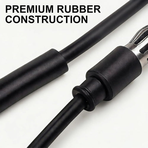 STUDIOFINIX 1.3M Marine FM Radio Antenna | Waterproof Dipole Hideaway | No-Drill Install for Boat, Car & ATV (Black)