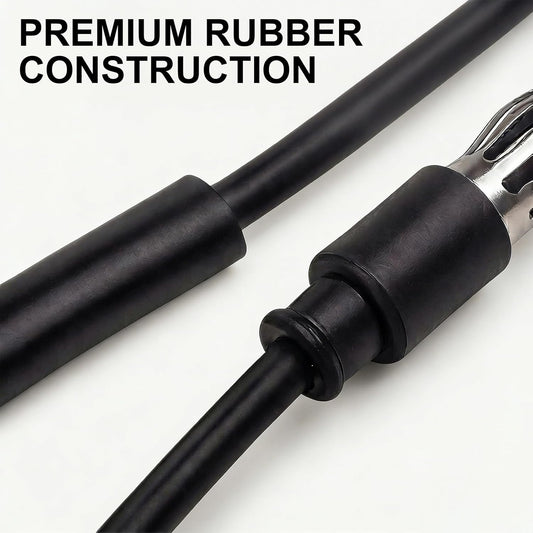 STUDIOFINIX 1.3M Marine FM Radio Antenna | Waterproof Dipole Hideaway | No-Drill Install for Boat, Car & ATV (Black)