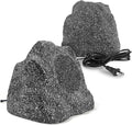 STUDIOFINIX 6.5" Outdoor Rock Bluetooth Speakers | 400W Waterproof Deep Bass (1 Pair, Gray)