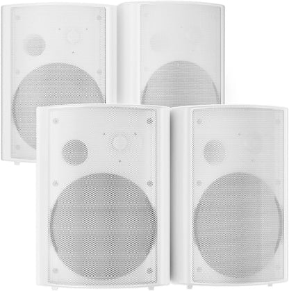 STUDIOFINIX 800W Outdoor Bluetooth Speaker System | IP66 Waterproof Wall Mount with Amplifier (4 Speakers)