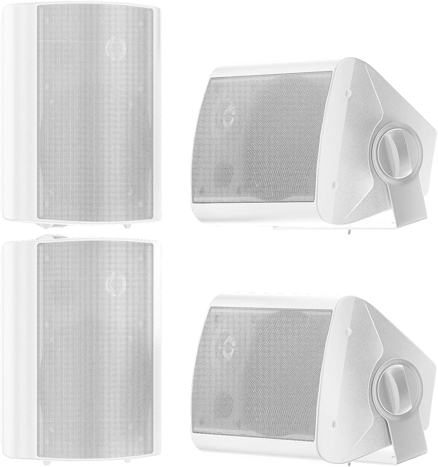 STUDIOFINIX HOS-501X2 5.25" Outdoor Speakers | 600W IP44 Weatherproof Swivel Wall Mount (Pair)