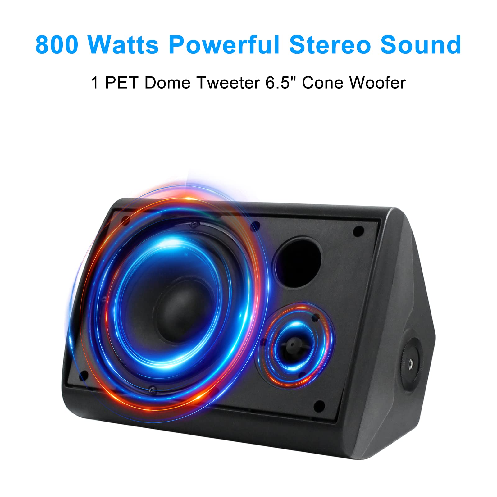 6.5" Outdoor Speakers 800 Watts ST-HOS-601X2 (4 Speakers)