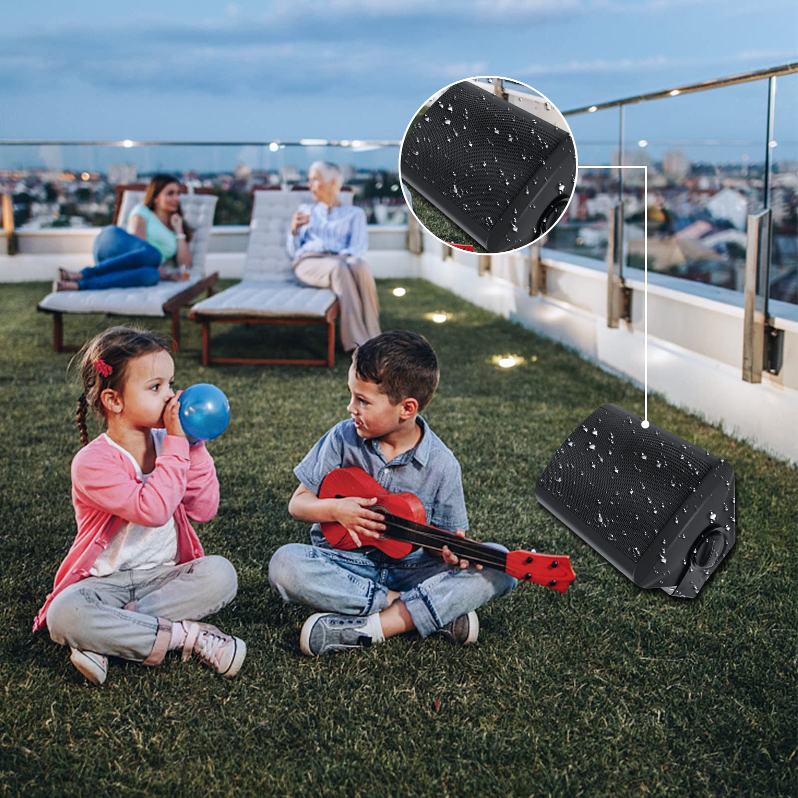 5.25" Bluetooth Outdoor Speakers 600 Watts ST-HOS-501BTBX2