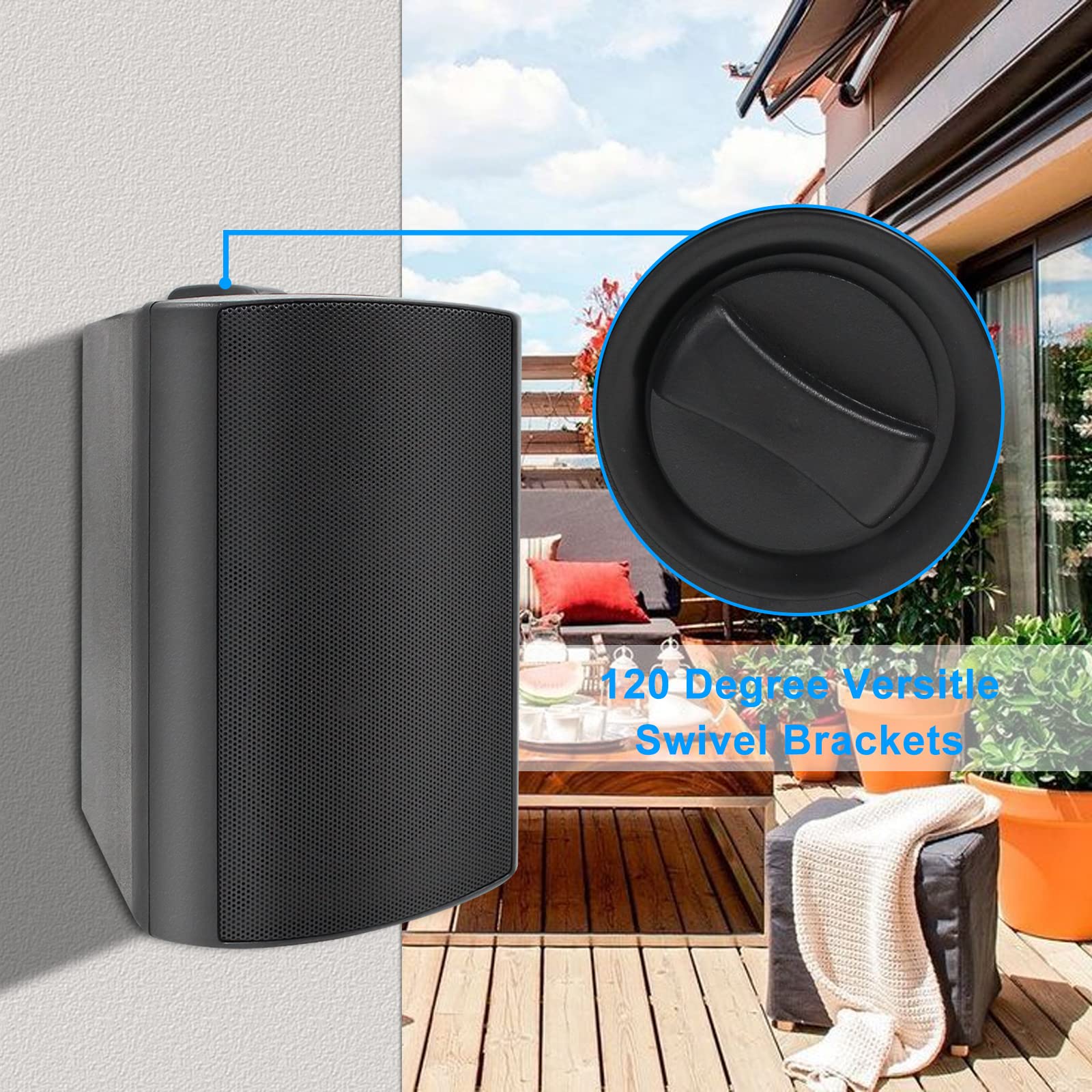 6.5" Outdoor Speakers 800 Watts ST-HOS-601X2 (4 Speakers)