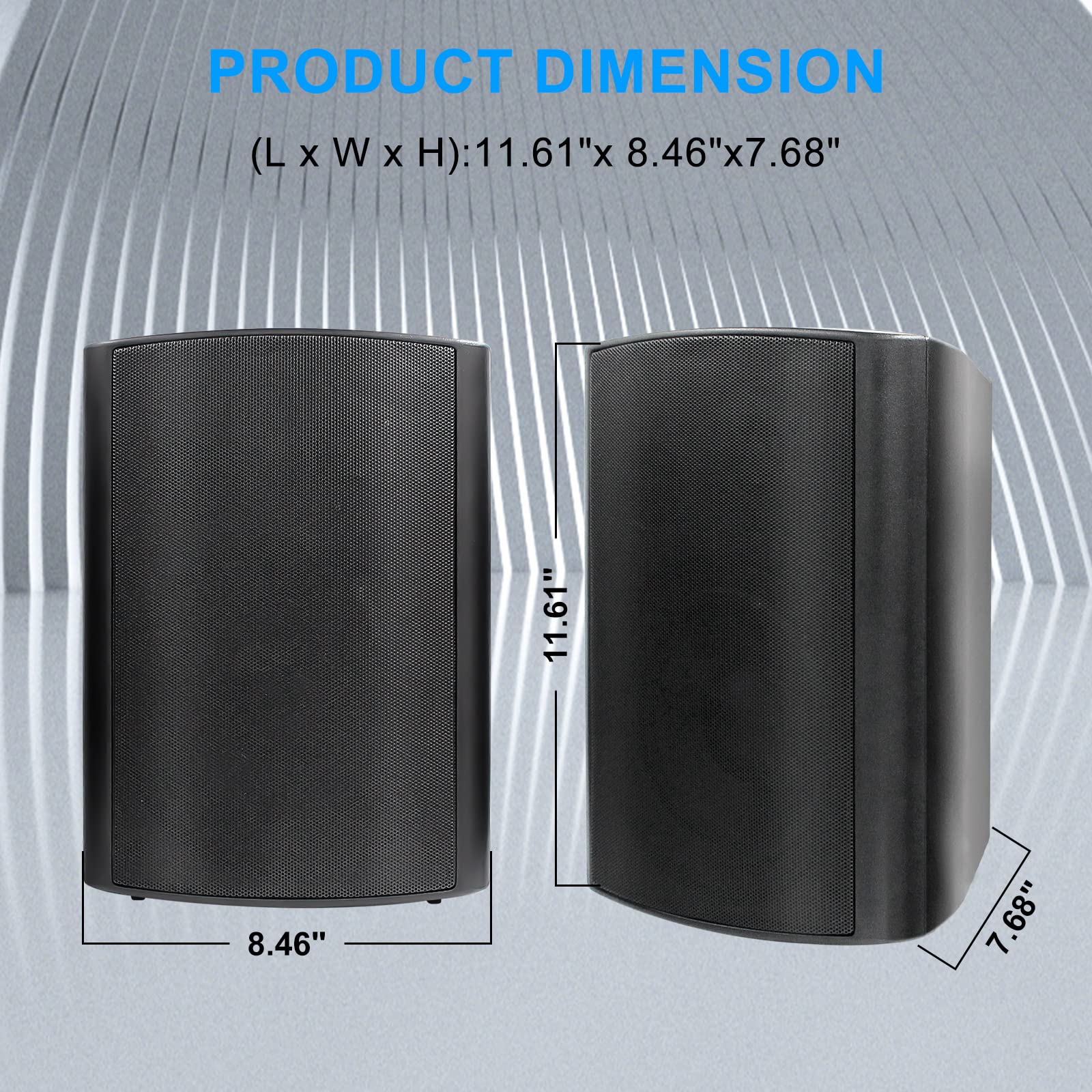 6.5" Outdoor Speakers 800 Watts ST-HOS-601X2 (4 Speakers)