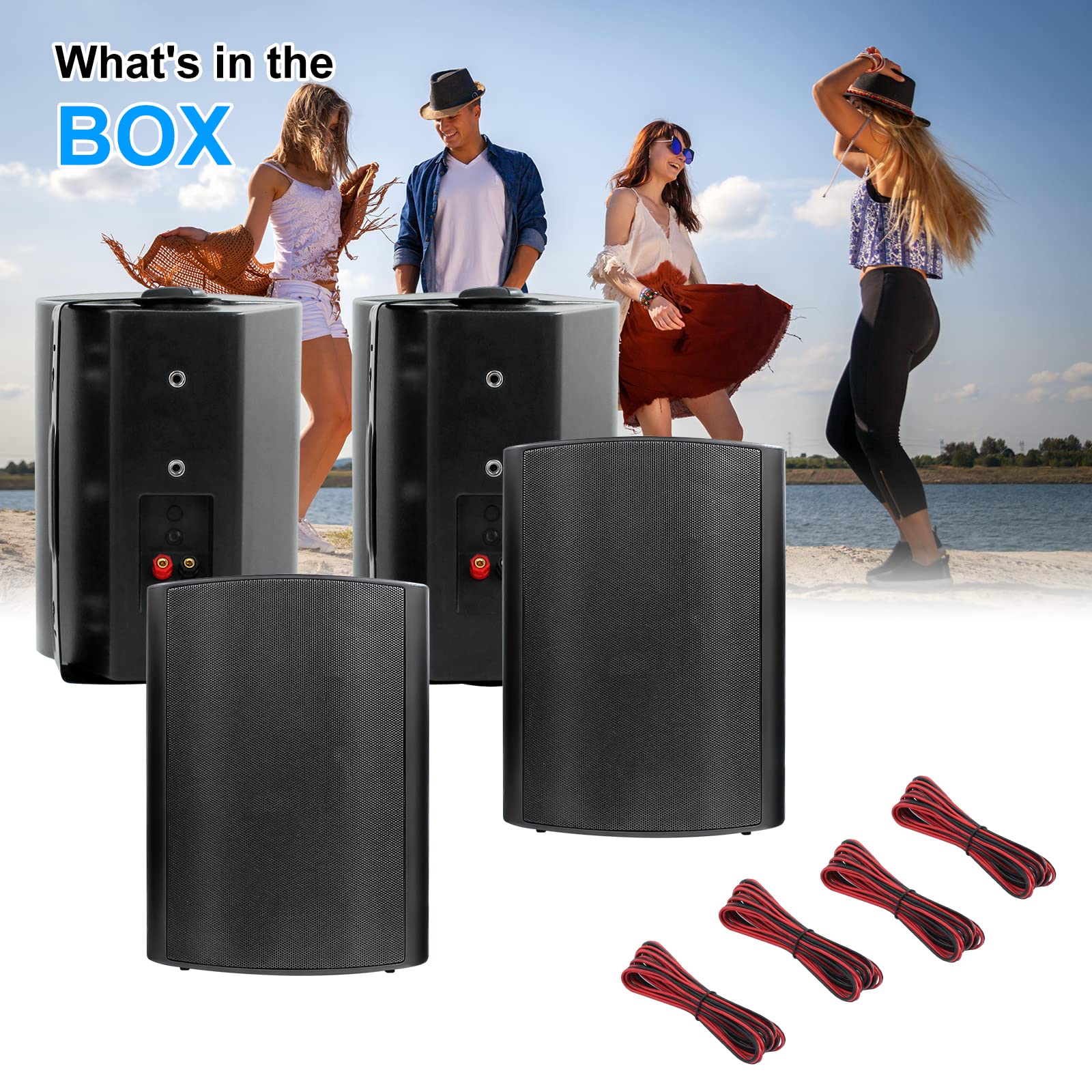 6.5" Outdoor Speakers 800 Watts ST-HOS-601X2 (4 Speakers)
