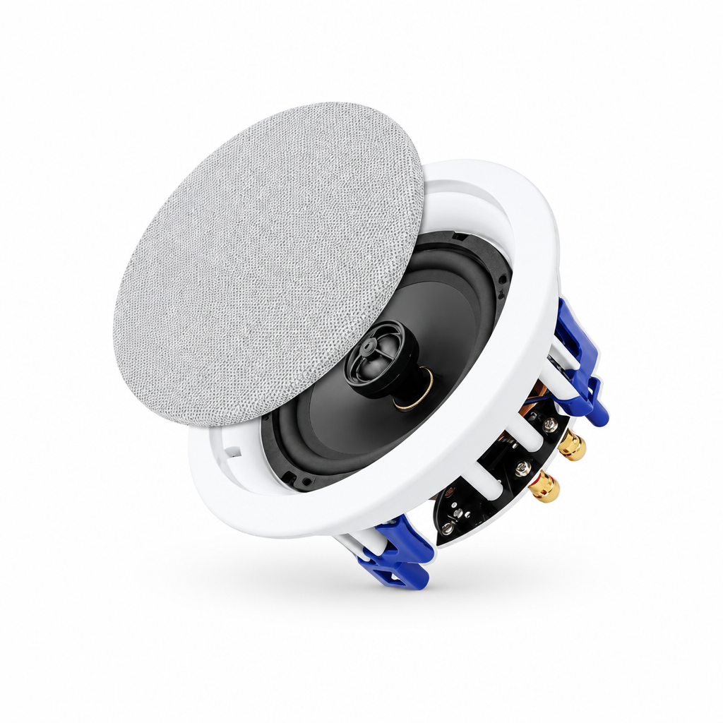 STUDIOFINIX Bluetooth flush-mount ceiling speaker on white background