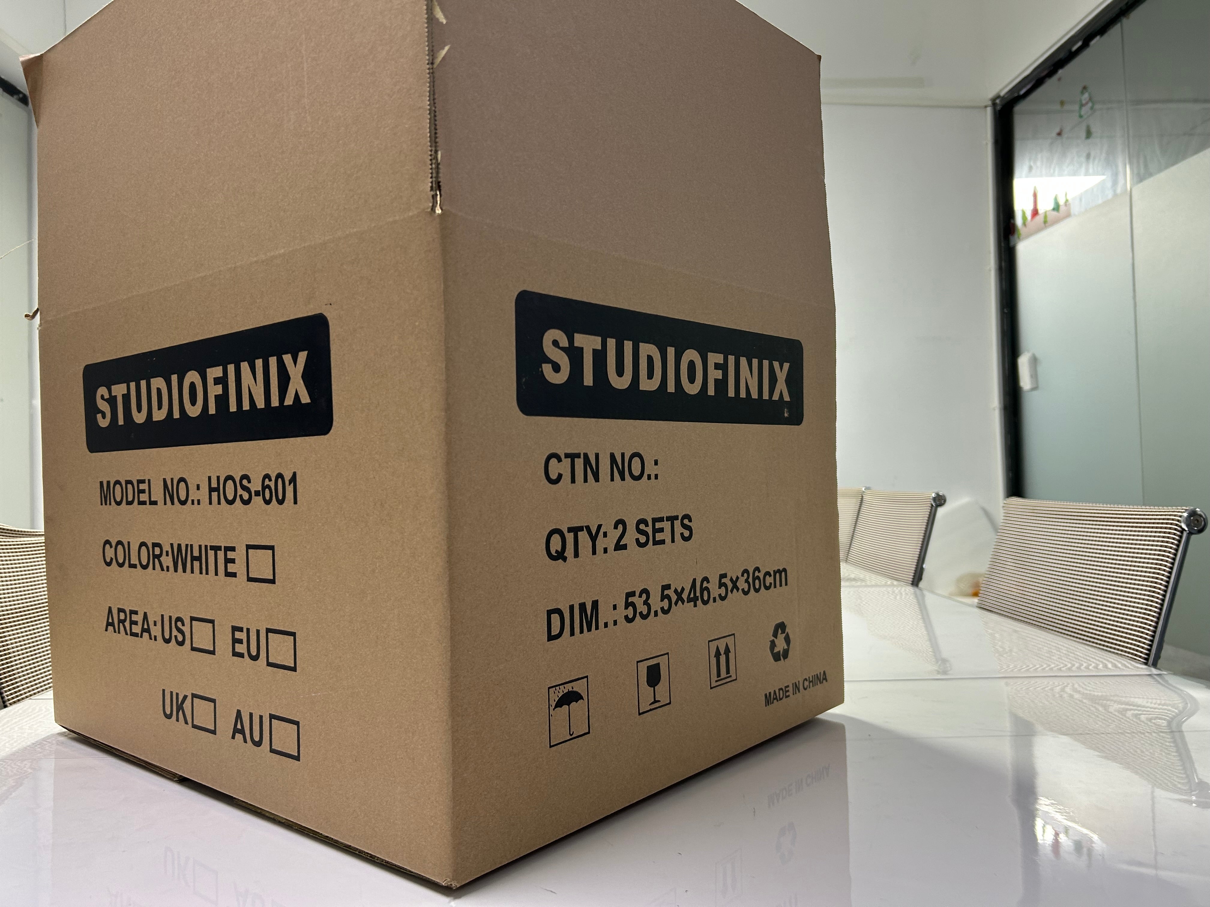 Studiofinix Shipping Boxes 53.5*46.5*36CM Small Corrugated Cardboard Boxes,1 Pack