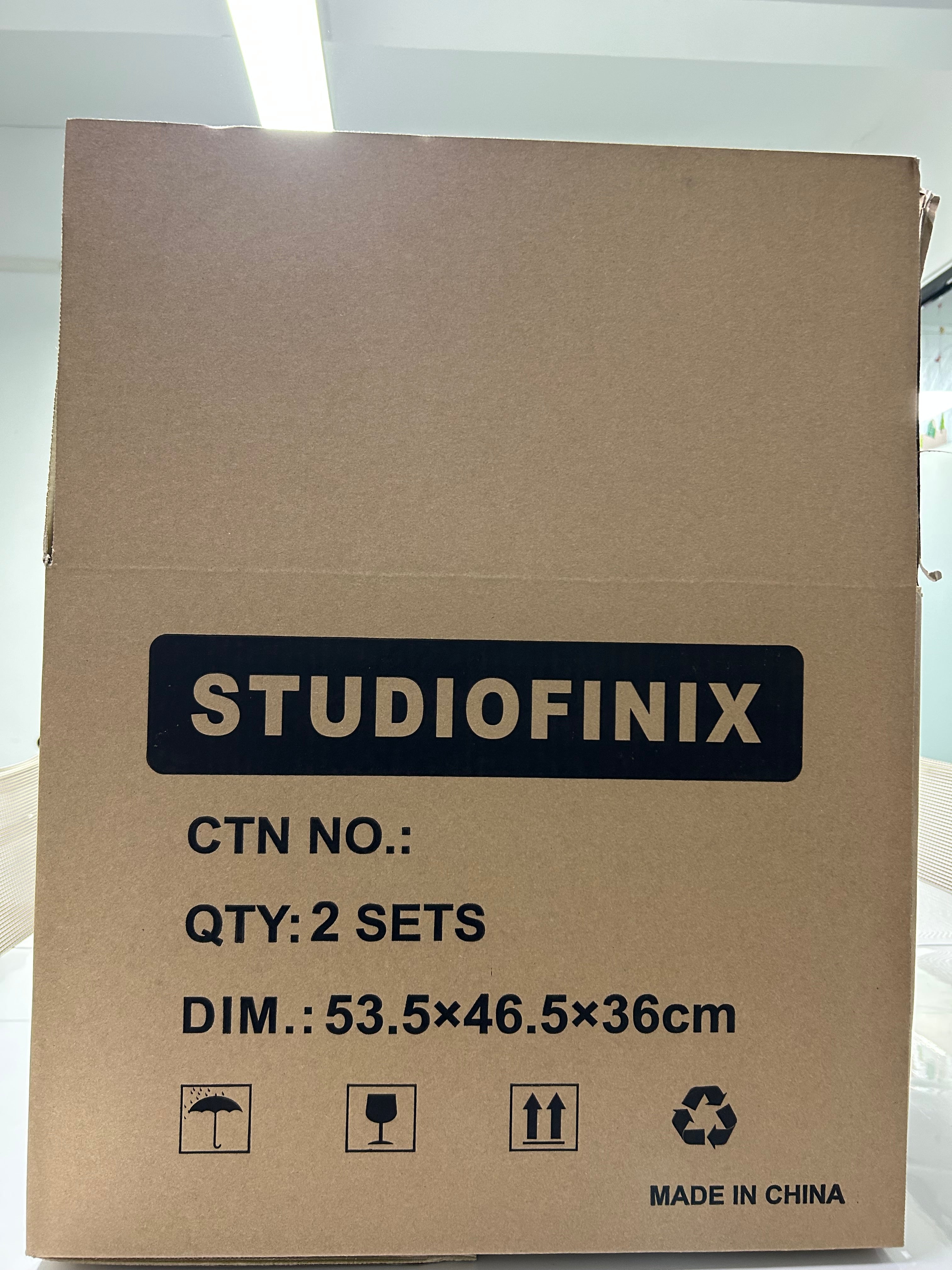 Studiofinix Shipping Boxes 53.5*46.5*36CM Small Corrugated Cardboard Boxes,1 Pack