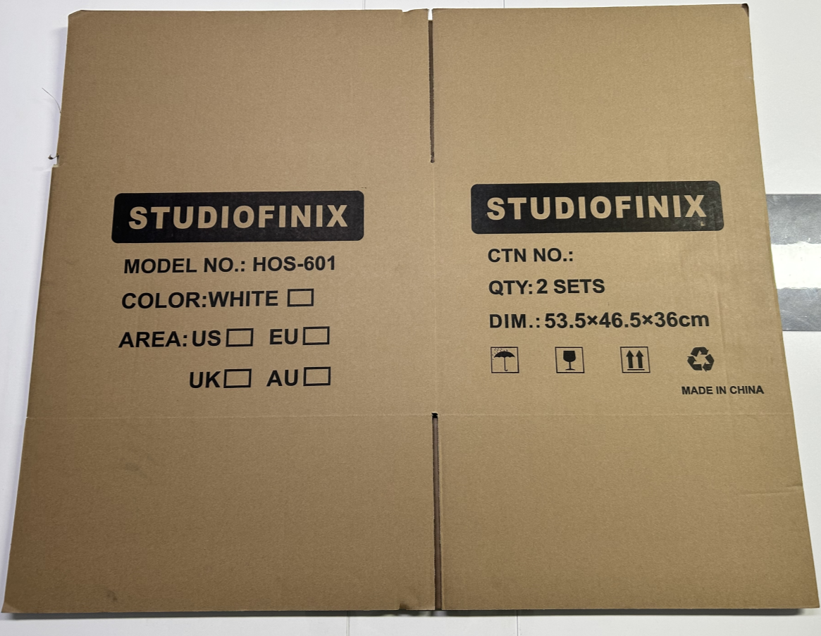 Studiofinix Shipping Boxes 53.5*46.5*36CM Small Corrugated Cardboard Boxes,1 Pack